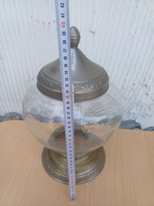 Vintage стъклен буркан