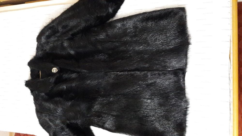 Haina din blana de nutrie dama marimea XXL