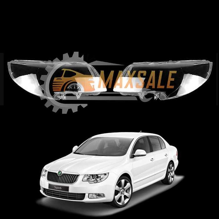 Капаци фарове Skoda Superb 2 (09-12) фар шкода суперб 2 комплект