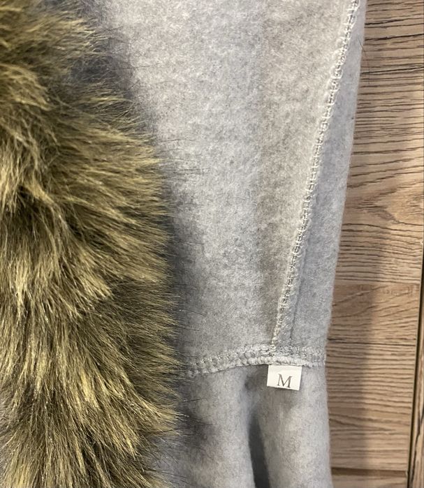 Зип худи серая теплая