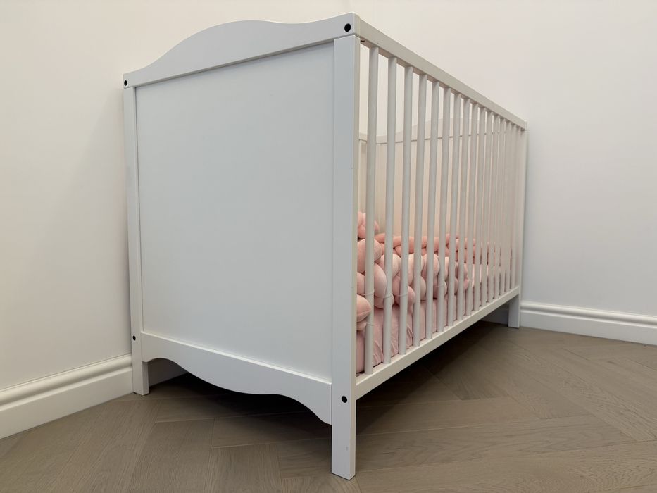 Ca NOU Patut cu saltea, plapuma, perna, asternuturi, accesorii