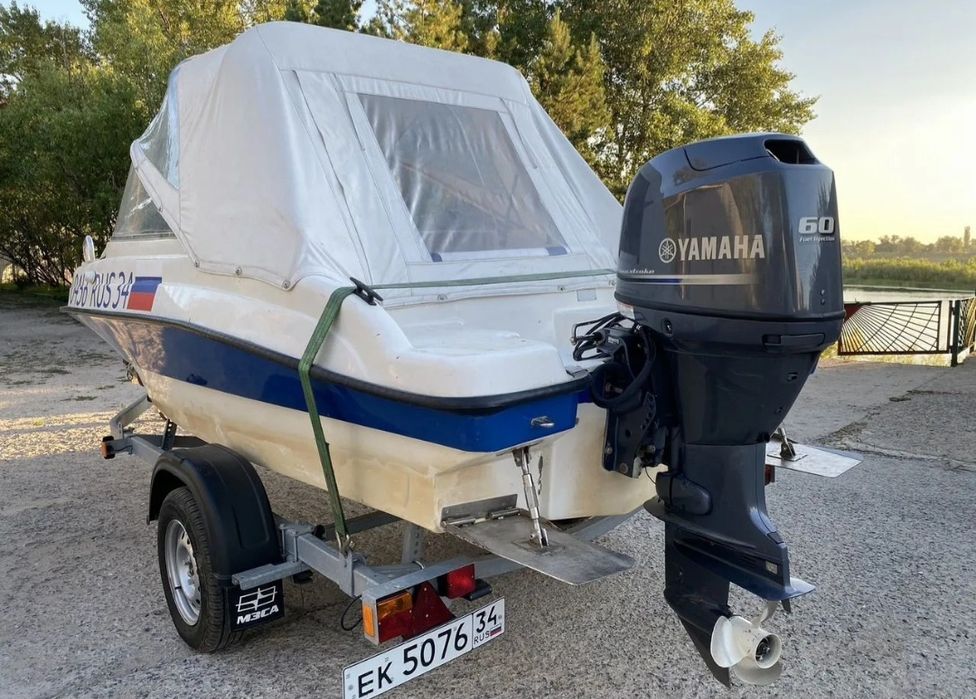 Продаётся катер Нептун 3DC +Yamaha 60 4т.инж. +прицеп мзса 2023г