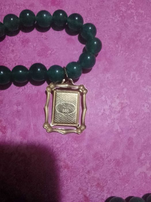 колие   натурални камъни и  злато- 21 04