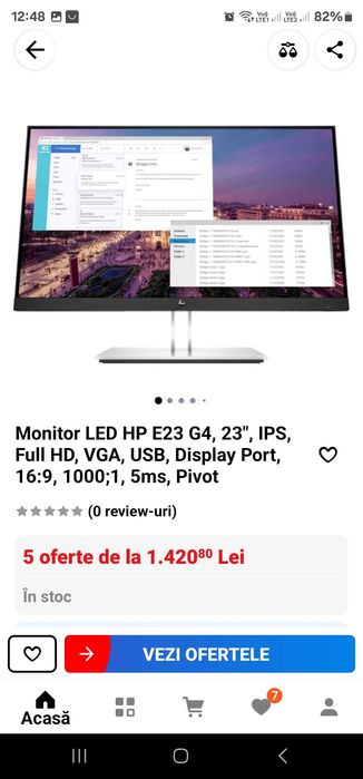 Monitor Led HP E23 G4