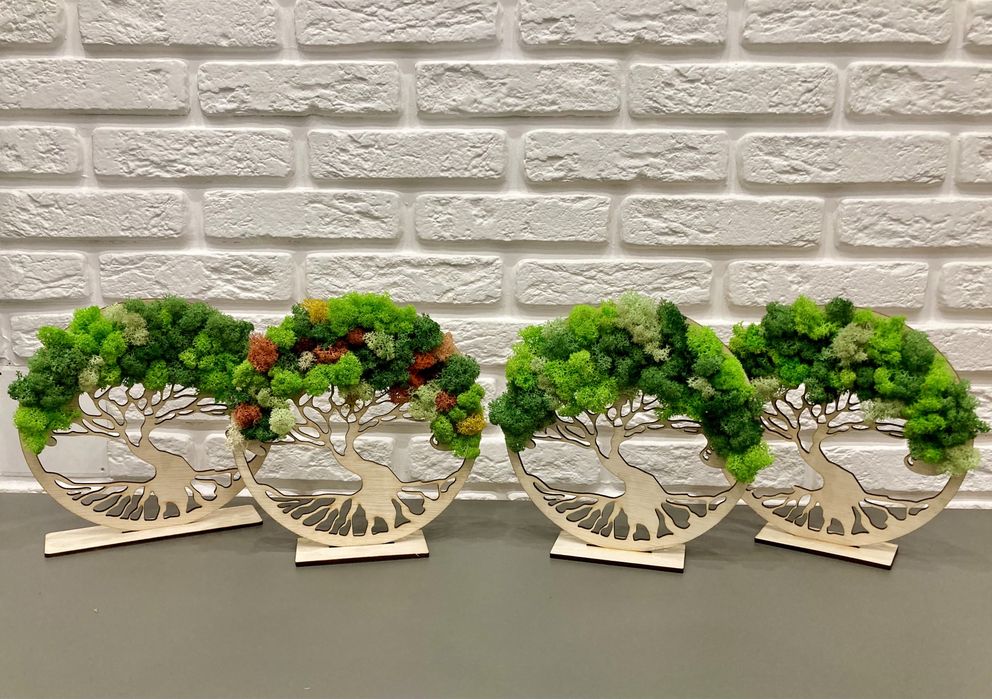 Картина дърво със скандинавски мъх