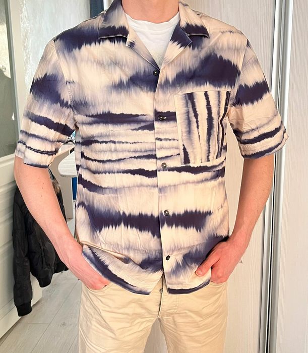 Рубашка мужская весна-лето с коротким рукавом