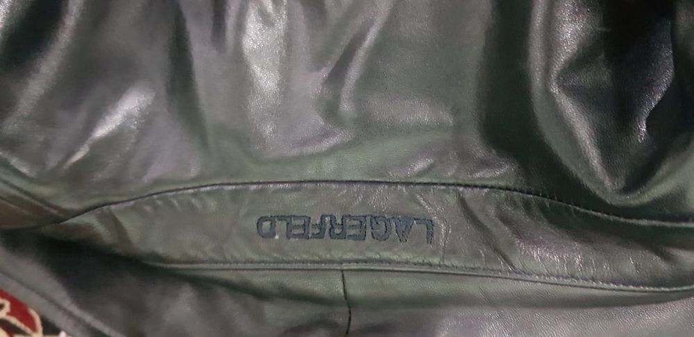 Geacă de piele Karl Lagerfeld