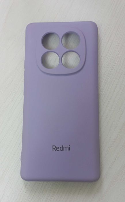 Силиконовый чехол с бархатной подкладкой для Xiaomi Redmi 14 Pro