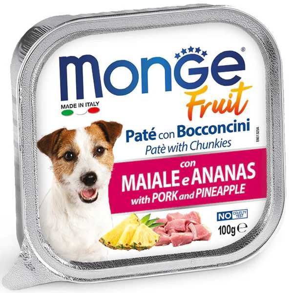 Monge Fruit Pate Adult пастет с парченца за кучета 12броя х 100г