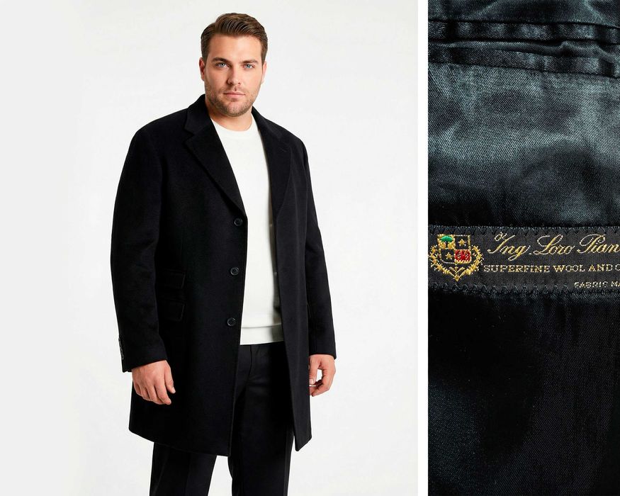 Loro Piana Вълна Кашмир Оригинално мъжко палто размер 62 /  3XL