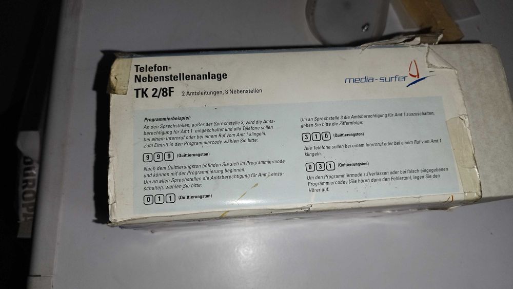 Телефонна централа немска  - telefon nebenstellenanlage ТК 2/8F