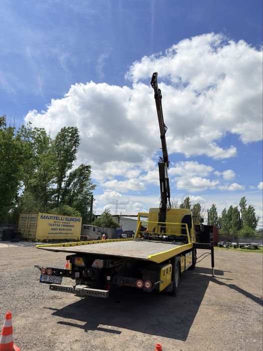 Platforma hydraulica cu Macara ,Furca