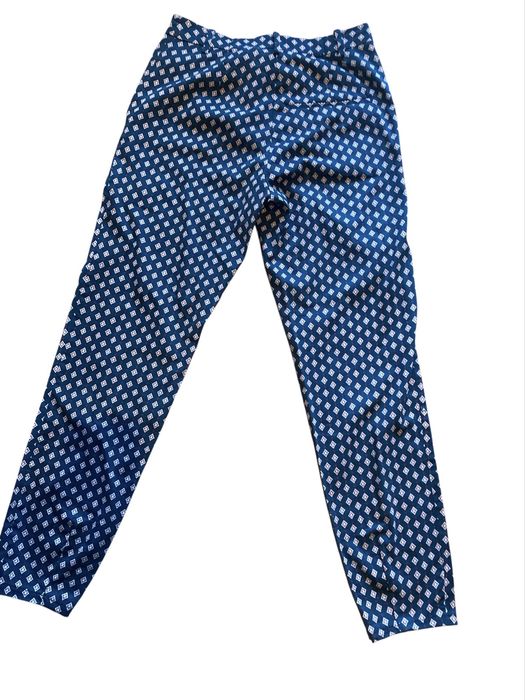 Pantaloni H&M verzi cu model geometric mărimea 36