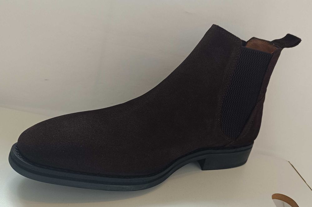 Ghete chelsea 44 45 lucrate manual Senator NOI piele naturala suede