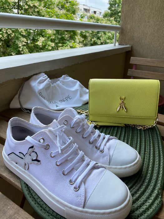 Patrizia Pepe-текстилни кецове и чанта!