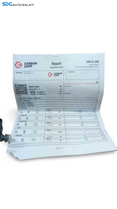Injector Verificat Peugeot 607 2.2 HDI 2005 - 2011 Cod 0445115025 [MX0849]