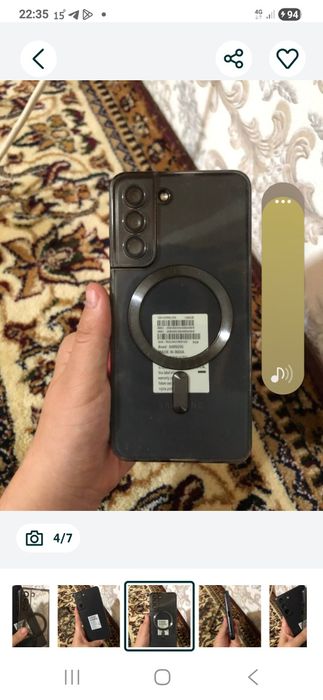 Samsung   S 21 fe  сотилади айби йук коробка документ  бор хотира