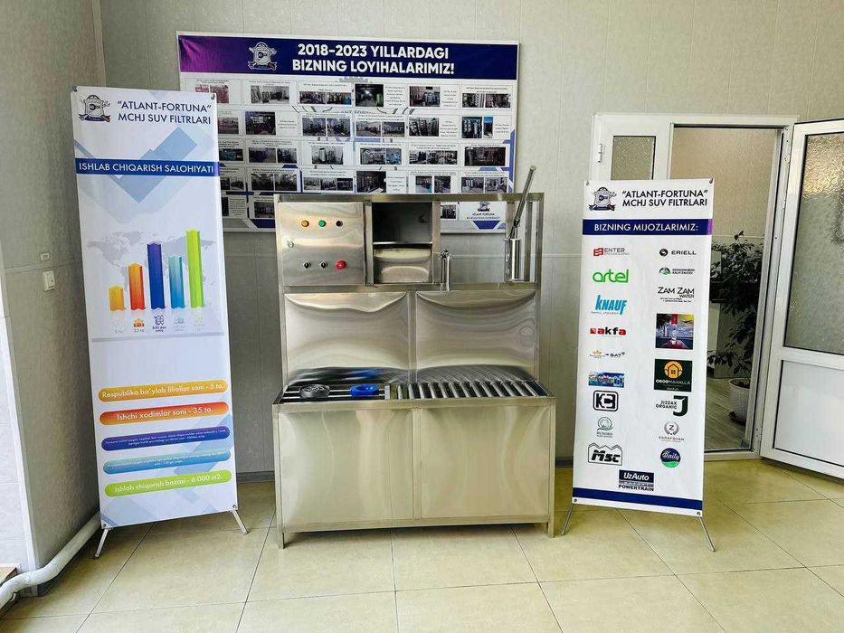 Rozliv suv quyish apparati 5 10 20 litrli suv liniya, автомат розлив