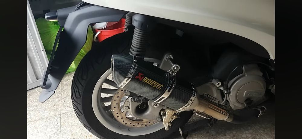 Ауспух за Мотоциклет Akrapovic Спортно Гърне Мотор Скутер Пистов