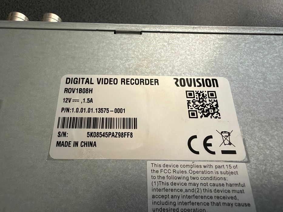 DVR ROVISION 8 canale ROV1B08H + hard Kingston ssd 240GB