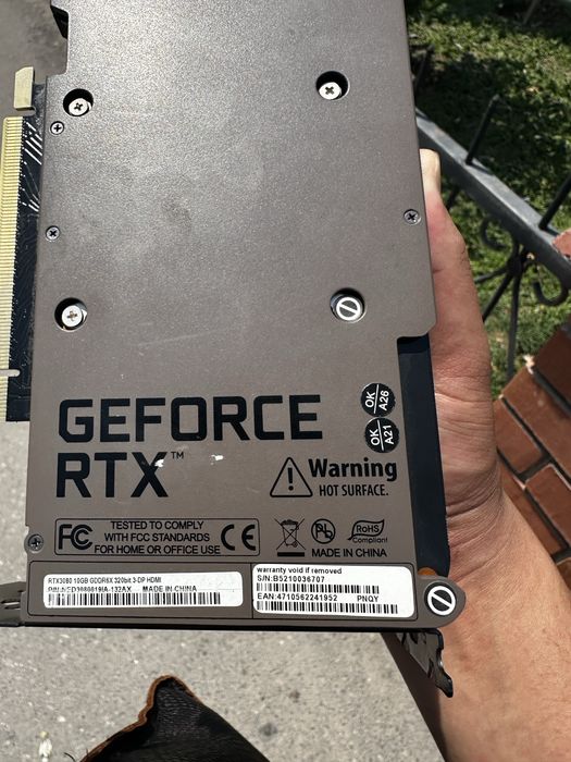 RTX 3080 10gb yangi