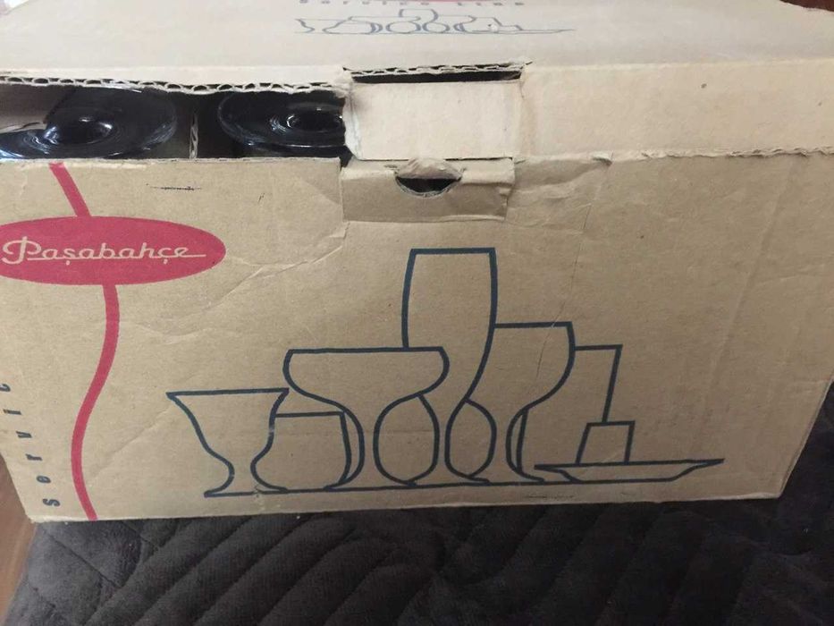 Фужеры стеклянные 200 мл. 12 штук.