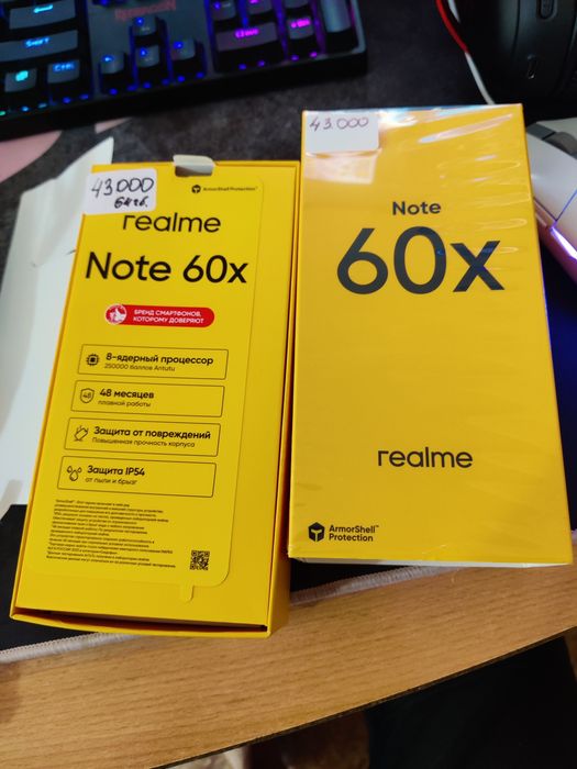 realme Note 60x 64 ГБ черный