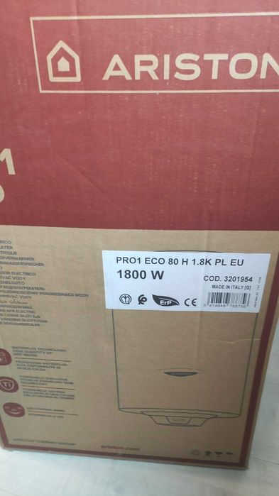 Нов бойлер Аристон хоризонтален PRO 1 ECO 80 литра 1800 W