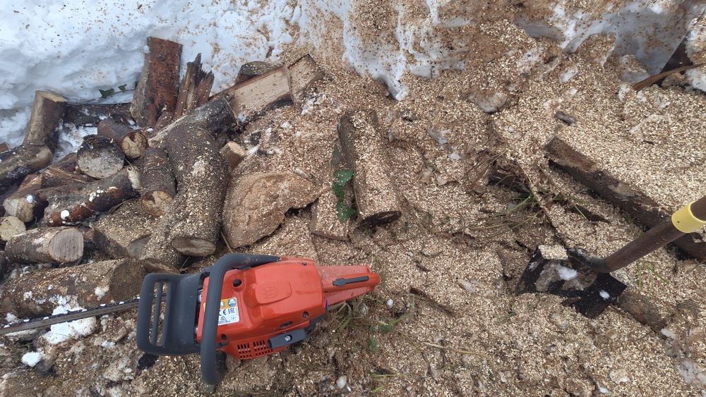 Поваляне, рязане и цепене на дърва