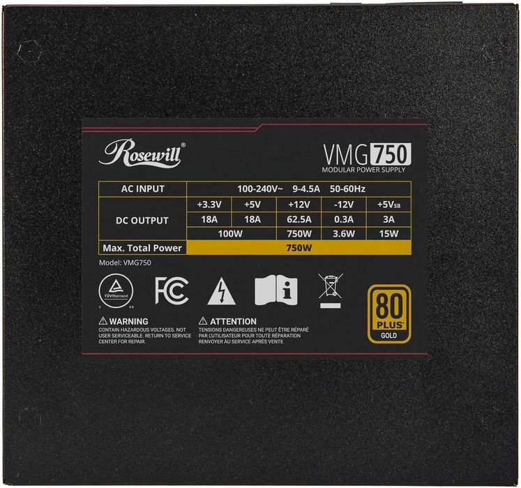 Блок питания Rosewill VMG 750W 80+ Gold
