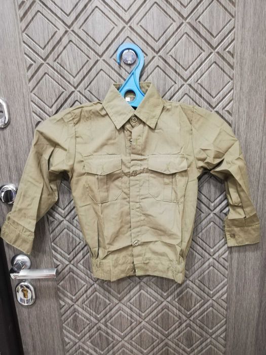 Рубашки военные детские, пилотки