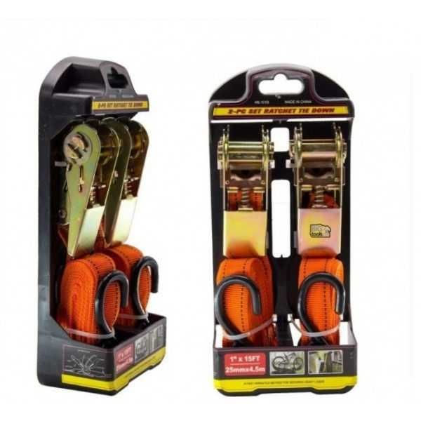 Колан за товар с тресчотка 4.5м в комплект по 2бр