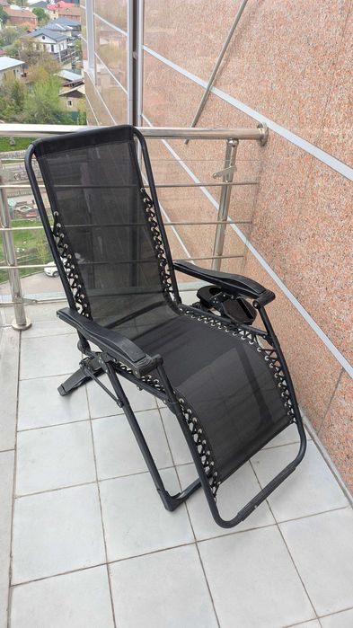 Сиденье лежак черный