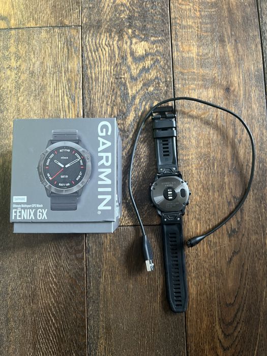 Garmin fenix 6X sapphire.
