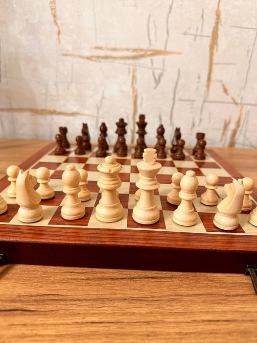 Шашки Шахматы дерево набор