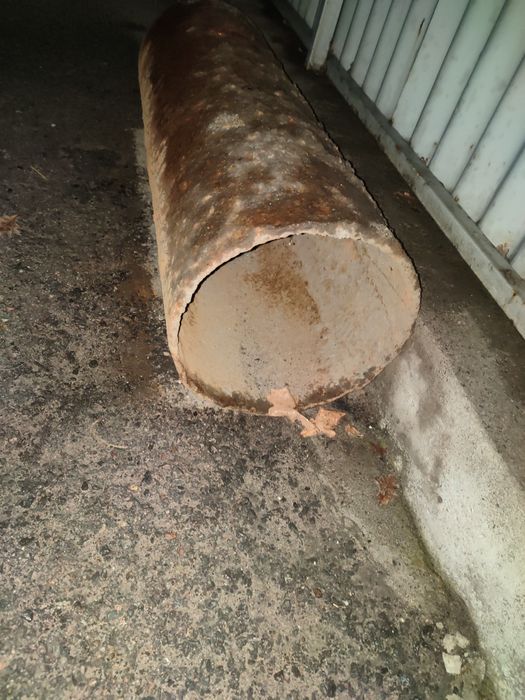 Труба железная советская диаметр 28см, длина 85см