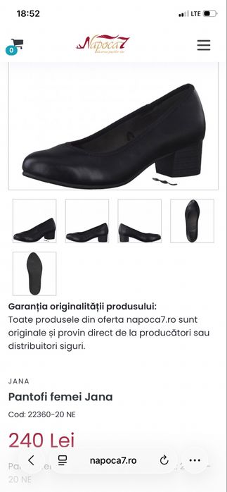Pantofi dama piele36
