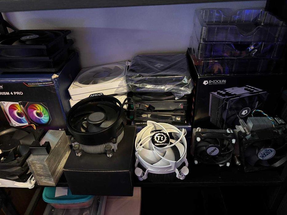 Процесори, рам, ссд, охладители