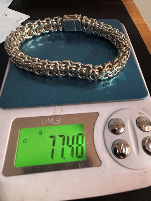 Браслет серебряный 925 пробы,