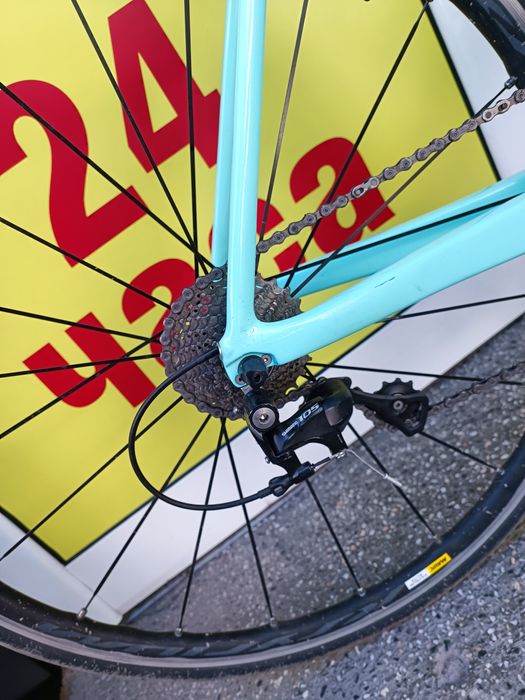 Шосеен велосипед - карбон, Shimano 105, Mavic + GPS