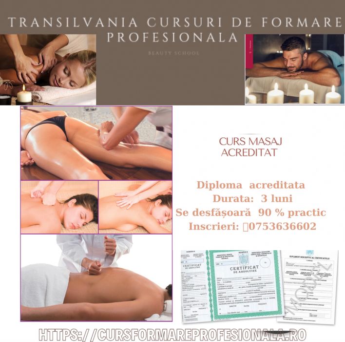 Curs masaj acreditat Bistrita