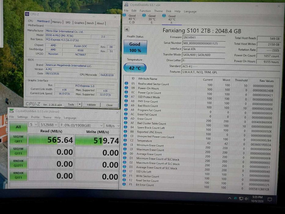 2TB SSD - Silicon Power A55, Fanxiang S101, Crucial BX500