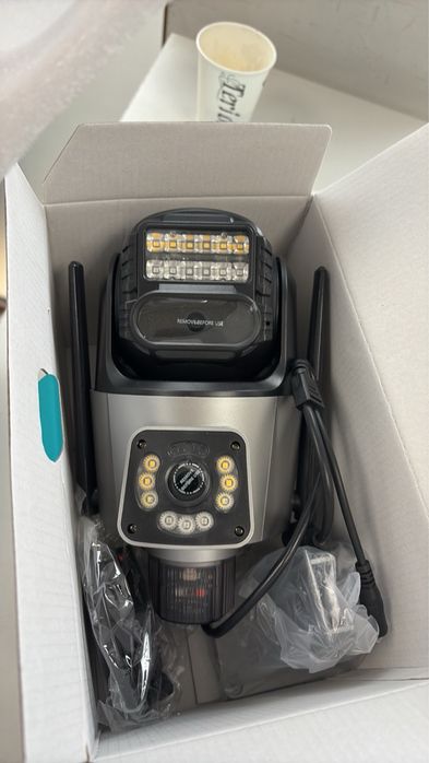 Широкоъгълна двойна 8MP Icsee Камера 1г. ГАРАНЦИЯ