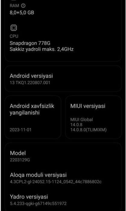 Xiaomi 12 lite 5G 8+5/256gb