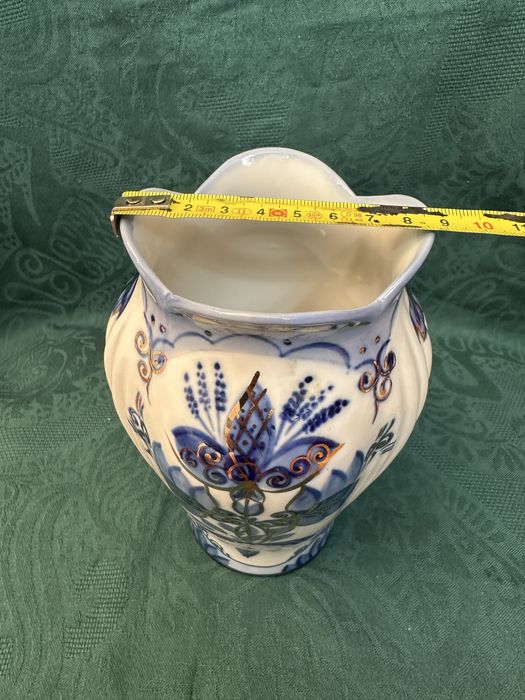 Красиви руски кобалтови вази и кана Гжел/Гжела и Кисловодск, СССР