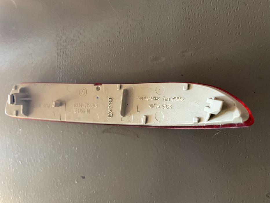 Отражатель заднего бампера е70 дорестайлинг, левая