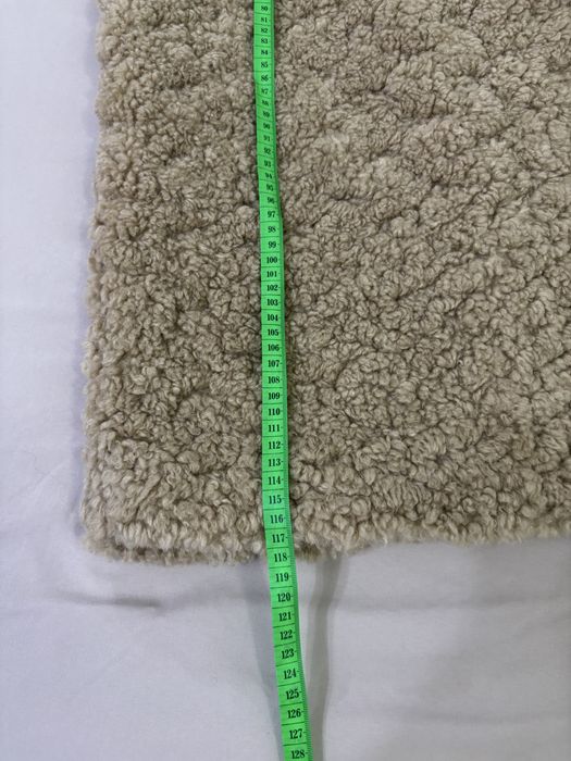 ZARA palton lung Teddy / faux shearling cu cordon – NOU cu etichetă – S