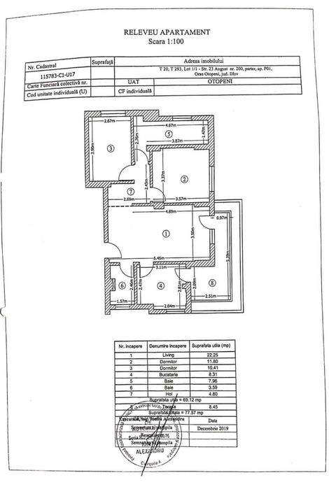Vanzare apartament 3 camere Otopeni, Ilfov