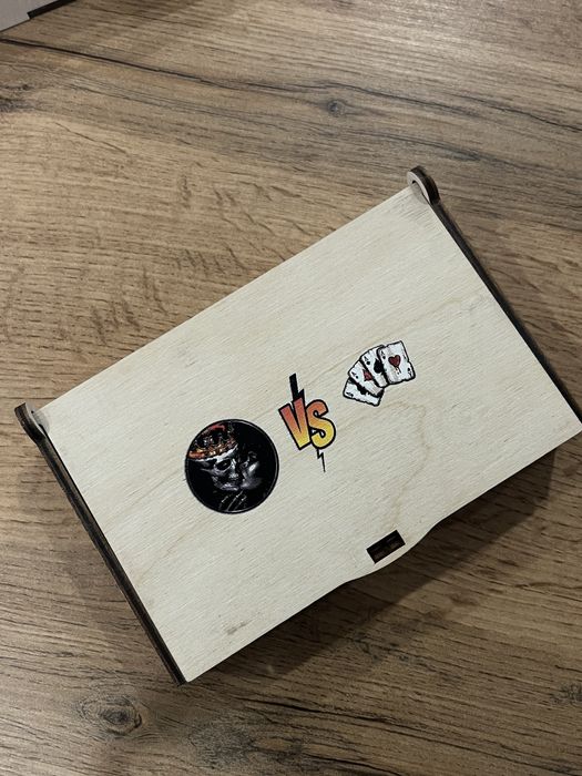 Фишки для нард, дерево с изображением  (шелкография)