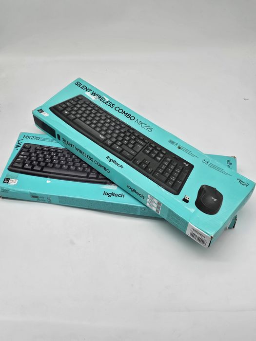 Kit tastatura mouse Logitech MK295 și kit tastatura MK270